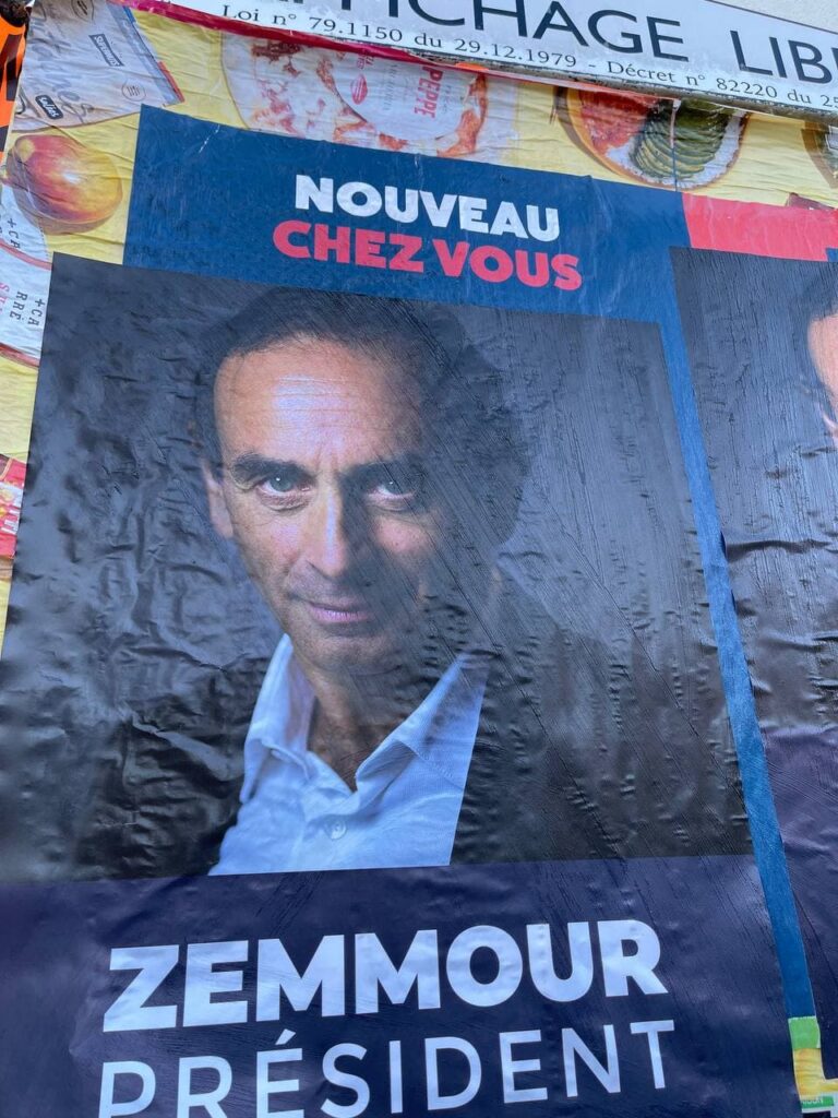 Zemmour - Affiche pour sa candidature