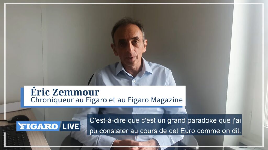Eric Zemmour revient sur l'élimination de l'équipe de France de football lors de l'Euro 2021.