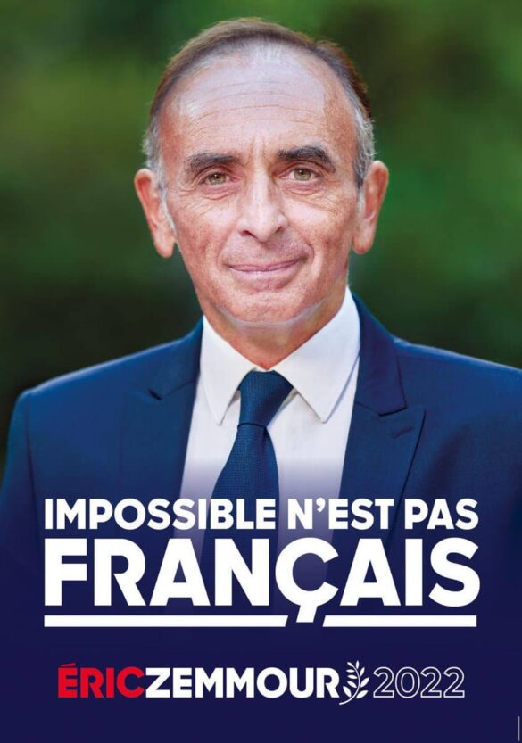 Eric Zemmour dévoile son affiche de campagne et son slogan
